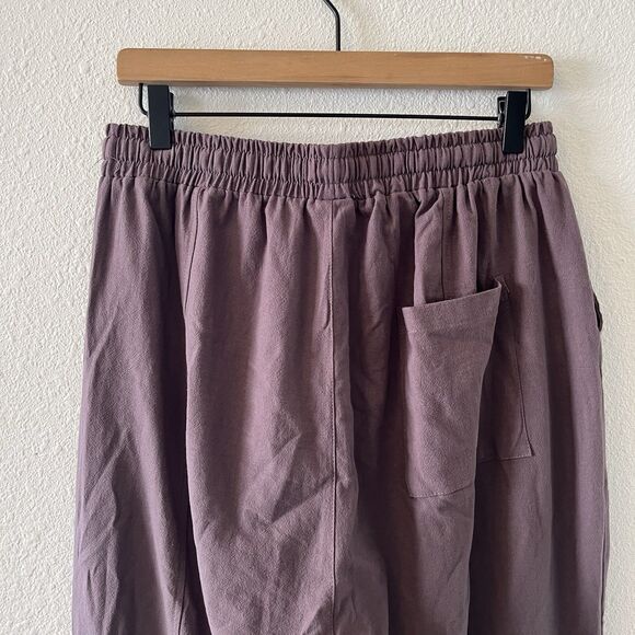 Kidoriman Kireina Jogger Pants L Purple Pull On Elastic Waist Lightweight Loose - Picture 9 of 16